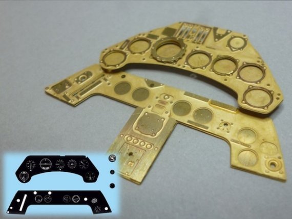 1/24 Focke-Wulf Fw 190A multi-media Instrument panel