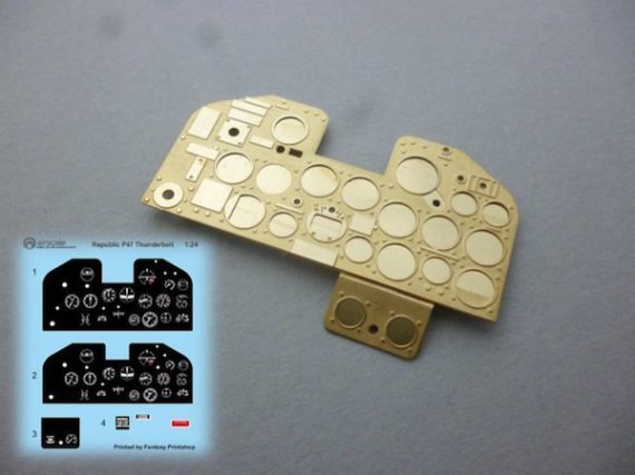 1/24 Hawker Hurricane Mk.I multi-media Instrument panel