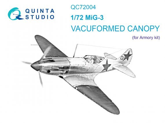 1/72 Vacu Canopy for MiG-3 ARMORY