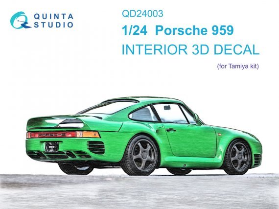 1/24 Porsche 959 Interior for Tamiya