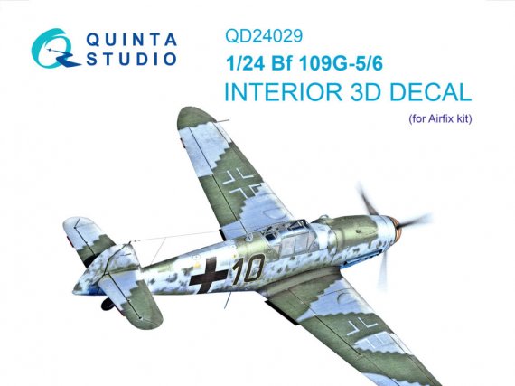 Quinta Studio Bf 109G-5/G-6 Interno 3D Colore 1/24
