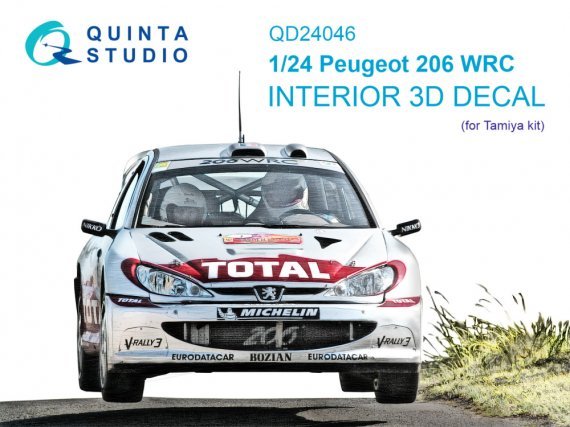 Quinta Studio 1/24 Peugeot 206 WRC Int�rieur 3D