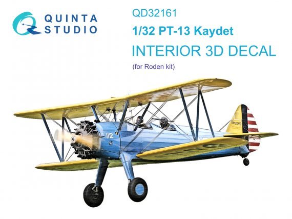 1/32 PT-13 Kaydet Interior on decal paper for Roden
