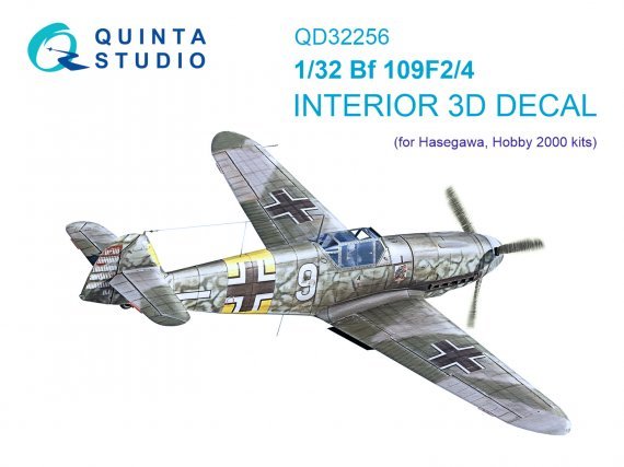 1/32 Bf 109F2/F4  & color Interior for Hasegawa