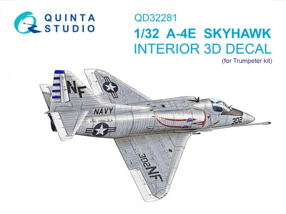 Quinta Studio Interni 3D A-4E Skyhawk 1/32 Trumpeter