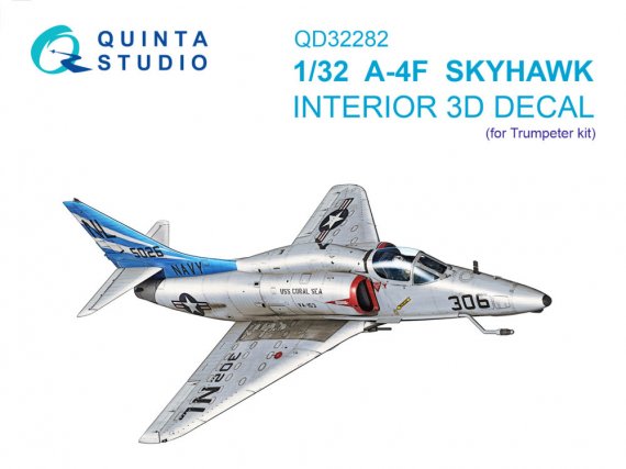 Quinta Studio Int�rieur 3D A-4F Skyhawk 1/32 Trumpeter