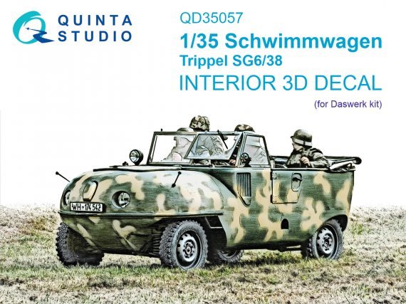 1/35 Schwimmwagen Trippel SG6/38  & color Interior