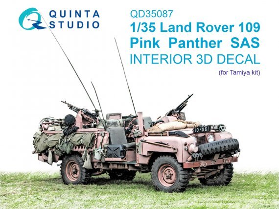 1/35 Land Rover 109 Pink Panther SAS Interior for Tamiya