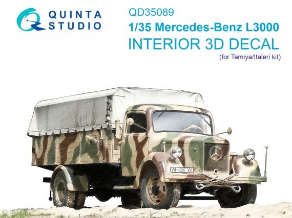 1/35 Mercedes-Benz L3000 Interior for Tamiya/Italeri