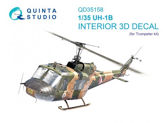 1/35 UH-1B  & color Interior for Trumpeter