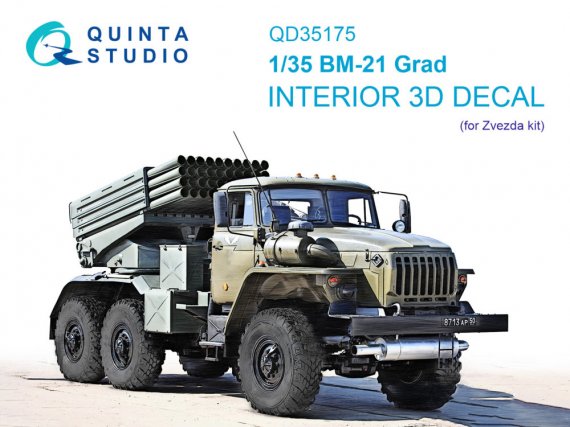 1/35 BM-21 Grad color Interior for Zvezda