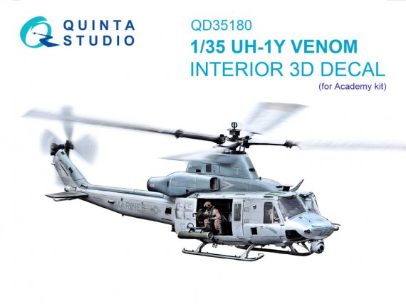 Quinta Studio 1/35 UH-1Y Int�rieur 3D couleur ACAD