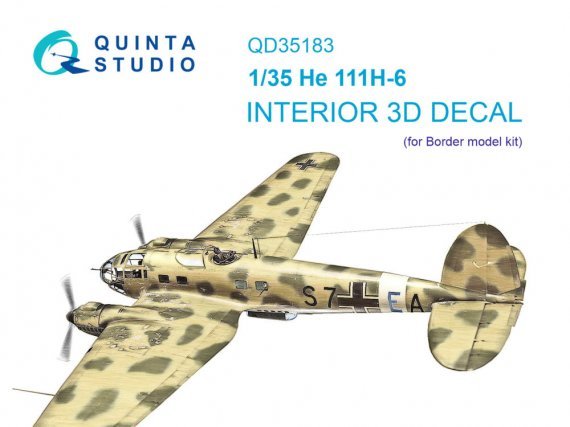 Quinta Studio Int�rieur 3D He 111H-6 1/35 Border Models