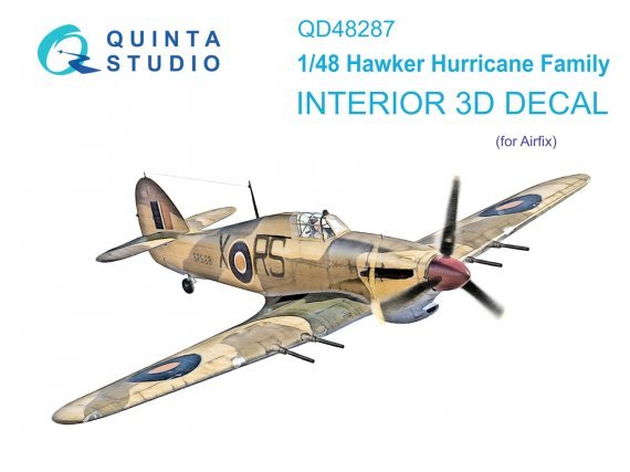 1/48 Hawker Hurricane family Interior on decal paper for Airfix
