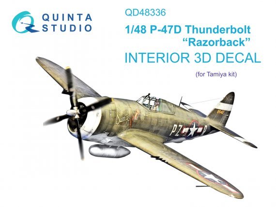 1/48 P-47D Thunderbolt Razorback Interior for Tamiya