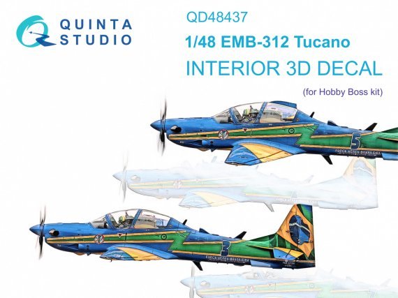 1/48 EMB-312 Tucano Interior for Hobby Boss