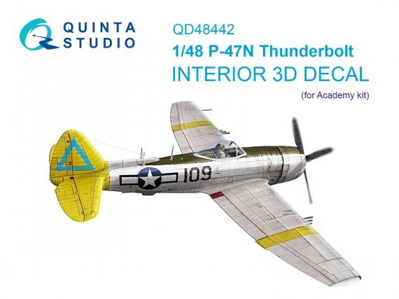 1/48 P-47N Thunderbolt Interior for Academy