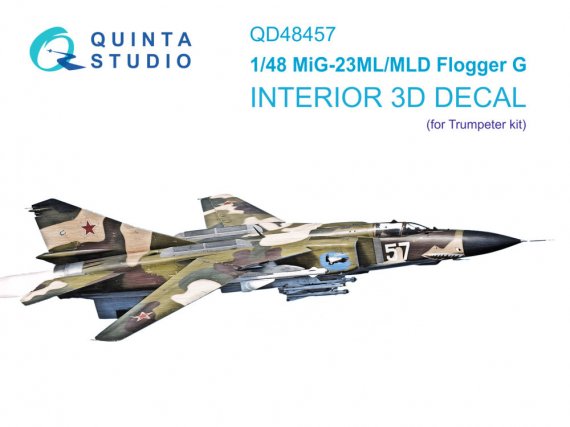 1/48 MiG-23ML/MiG-23MLD color interior for Trumpeter