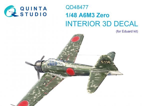 1/48 A6M3 Zero Interior for Eduard
