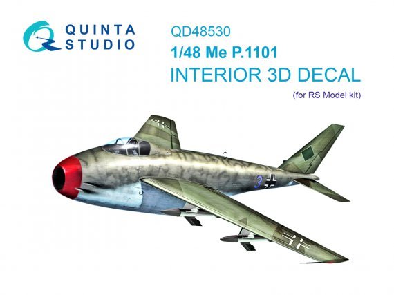 1/48 Messerschmitt Me P.1101 coloured Interior