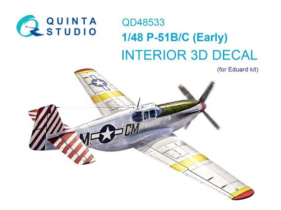 1/48 North-American P-51B/C Mustang Early coloured Interior