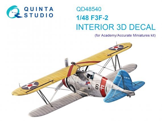 1/48 F3F-2 Interior for Academy / accurate miniature