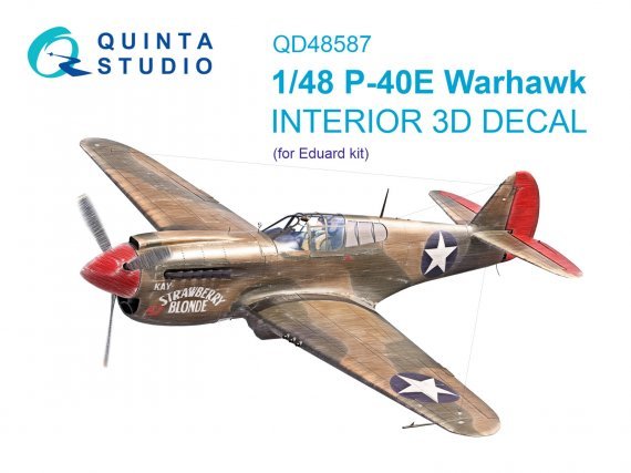 1/48 Curtiss P-40E Warhawk Interior for Eduard