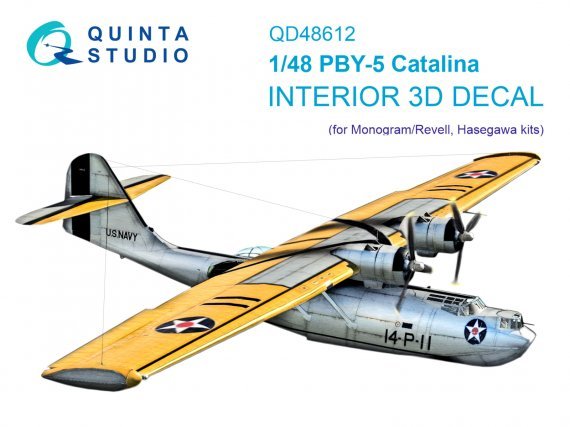 1/48 PBY-5 Catalina  & color interior for Revell/Monogram