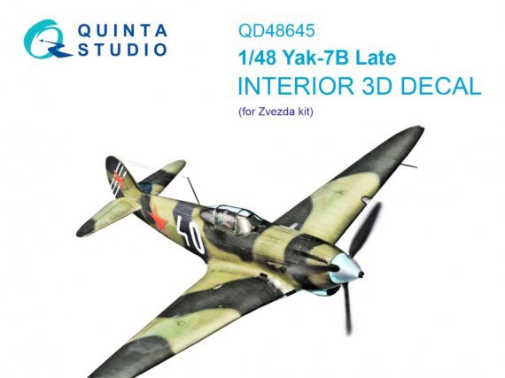 1/48 Yak-7B color Interior for Zvezda
