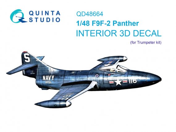 1/48 F9F-2 Panther color Interior for Trumpeter