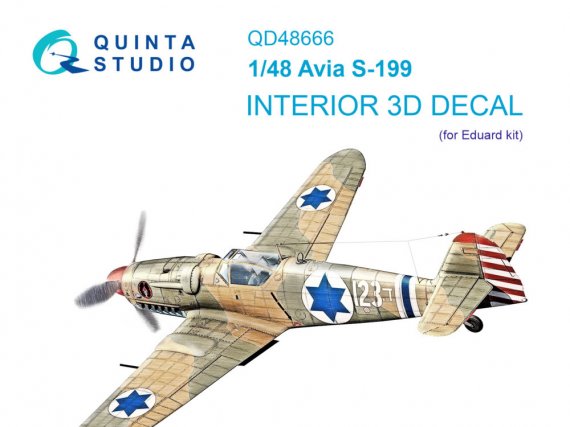 1/48 Avia S-199 color Interior for Eduard