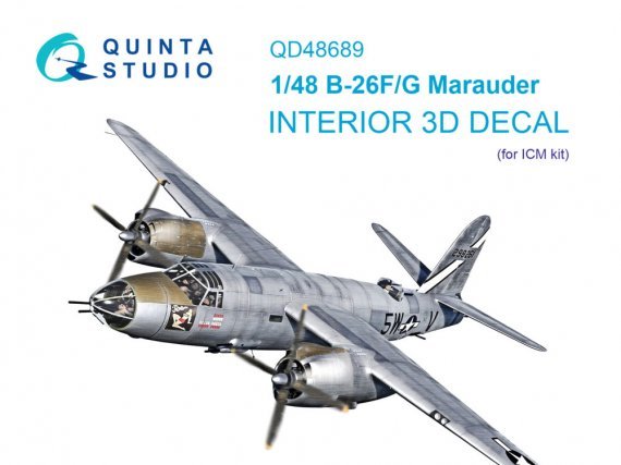 Quinta Studio Int�rieur 3D B-26F/G Marauder 1/48 pour ICM
