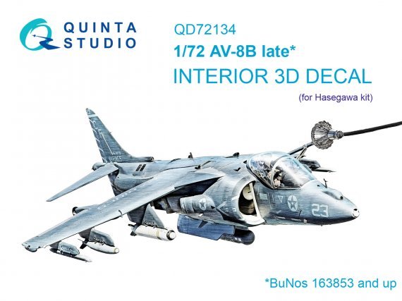 1/72 AV-8B late Interior for Hasegawa