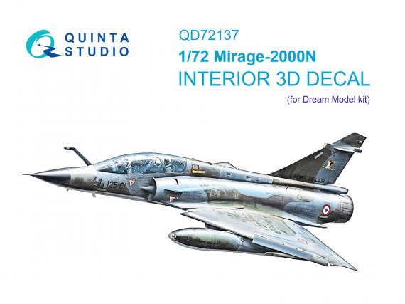 1/72 Mirage 2000N Interior for Dream Model