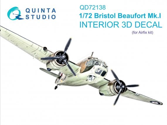 1/72 Bristol Beaufort Mk.I Interior for Airfix