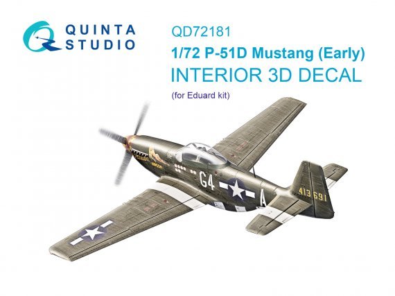 1/72 North-American P-51D Mustang Early coloured Interior