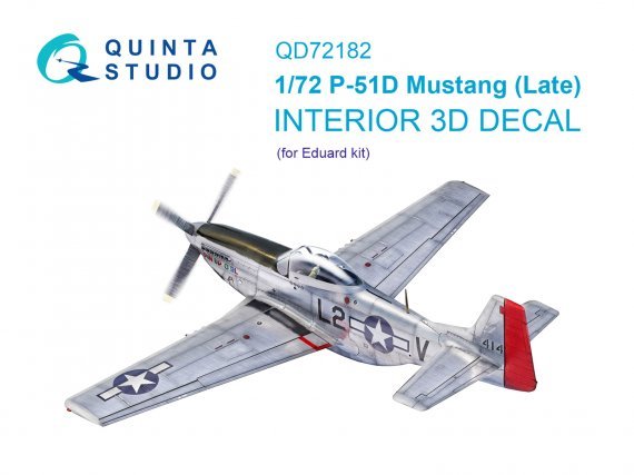 1/72 North-American P-51D Mustang Late coloured Interior
