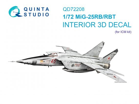 1/72 MiG-25RB/MiG-25RBT & color Inter.for ICM
