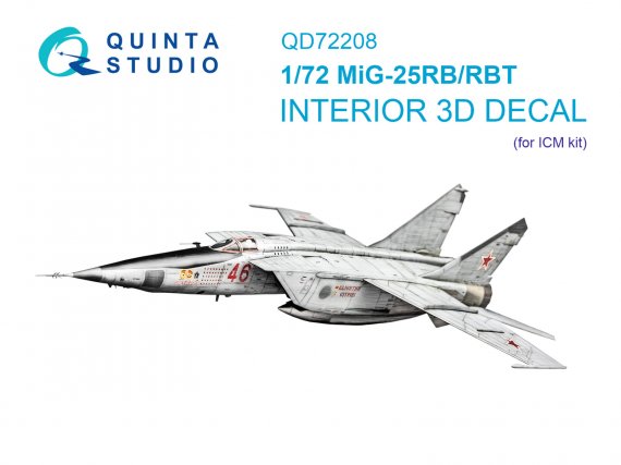 1/72 MiG-25RB/MiG-25RBT & color Inter.for ICM