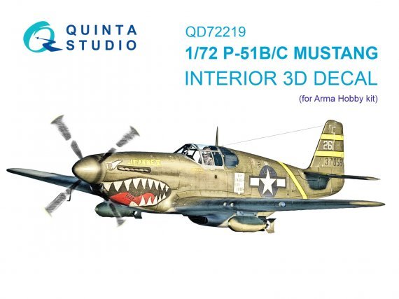 1/72 P-51B/P-51C Mustang Interior for Arma Hobby