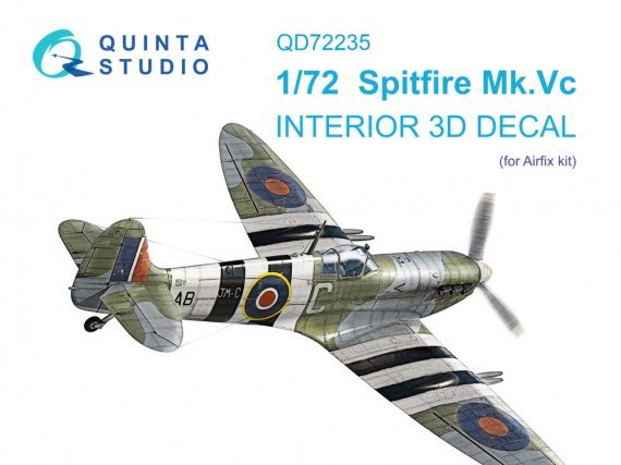 1/72 Spitfire Mk.Vc color Interior for Airfix