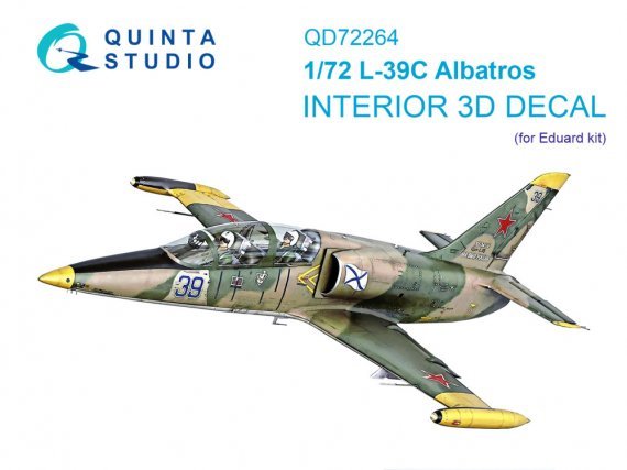 Quinta Studio Int�rieur 3D L-39C Albatros 1/72 Eduard