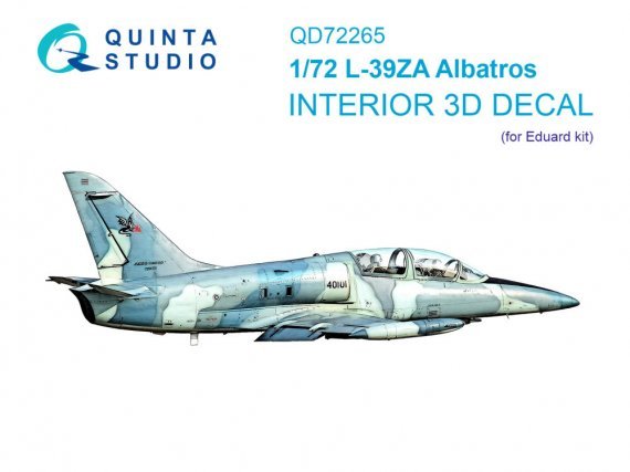 QUINTA STUDIO L-39ZA Albatros Int�rieur 3D Couleur 1/72 Eduard