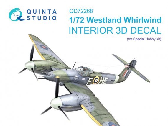 Quinta Studio Westland Whirlwind Int�rieur 3D 1/72