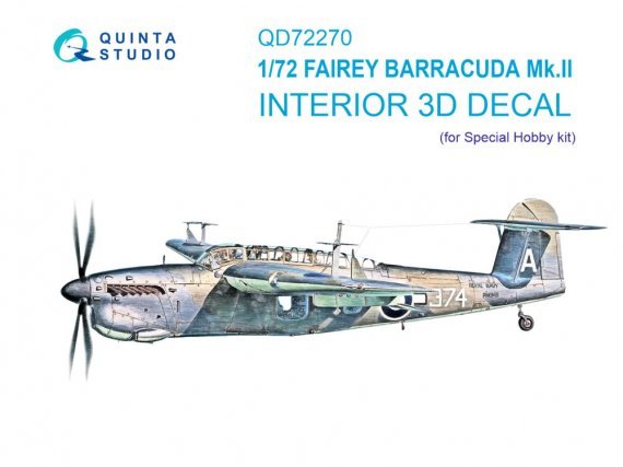 Quinta Studio Fairey Barracuda Mk.I Int�rieur 3D 1/72
