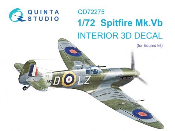 Quinta Studio Spitfire Mk.Vb Int�rieur 3D 1/72 Eduard