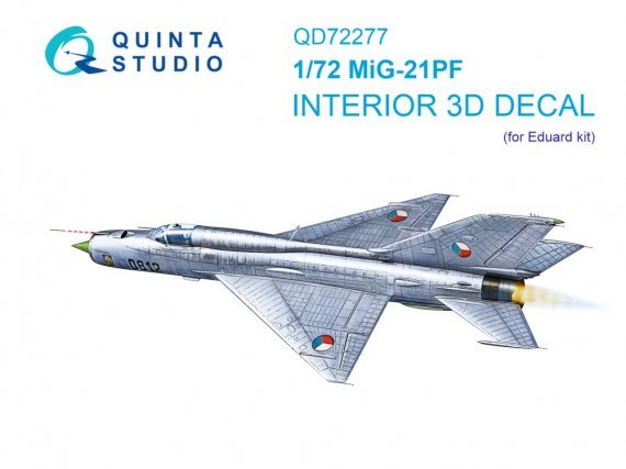 Quinta Studio MiG-21PF Int�rieur 3D 1/72 pour Eduard