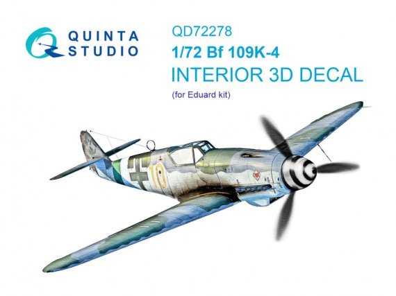 Quinta Studio Bf 109K-4 Int�rieur 3D 1/72 pour Eduard