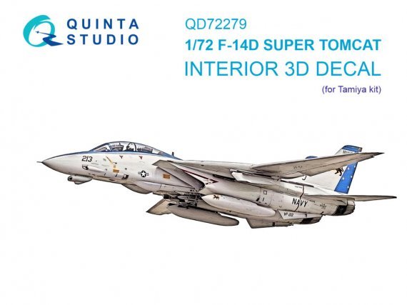 Quinta Studio 1/72 F-14D Super Tomcat Int�rieur 3D Couleur