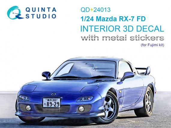 1/24 Mazda RX-7 FD Interior for Fujimi with metal sticker